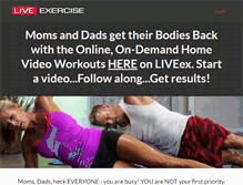 Tablet Screenshot of liveexercise.com